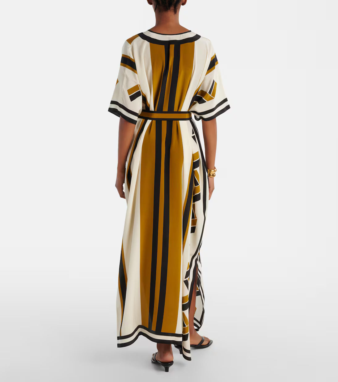 RESORT CHIC STRIPED LONG DRESS