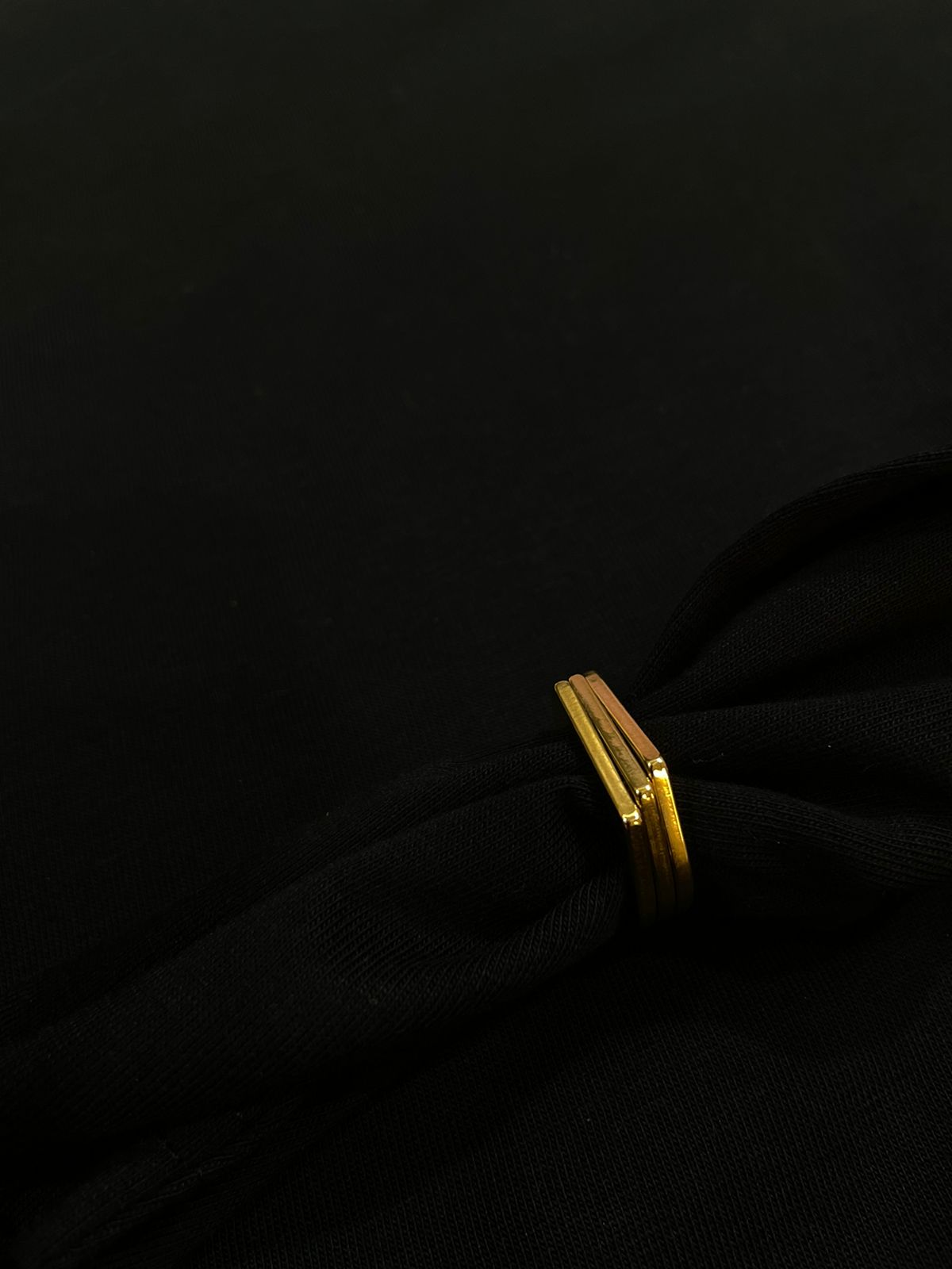 3 LAYER PREMIUM GOLD SLATED RING