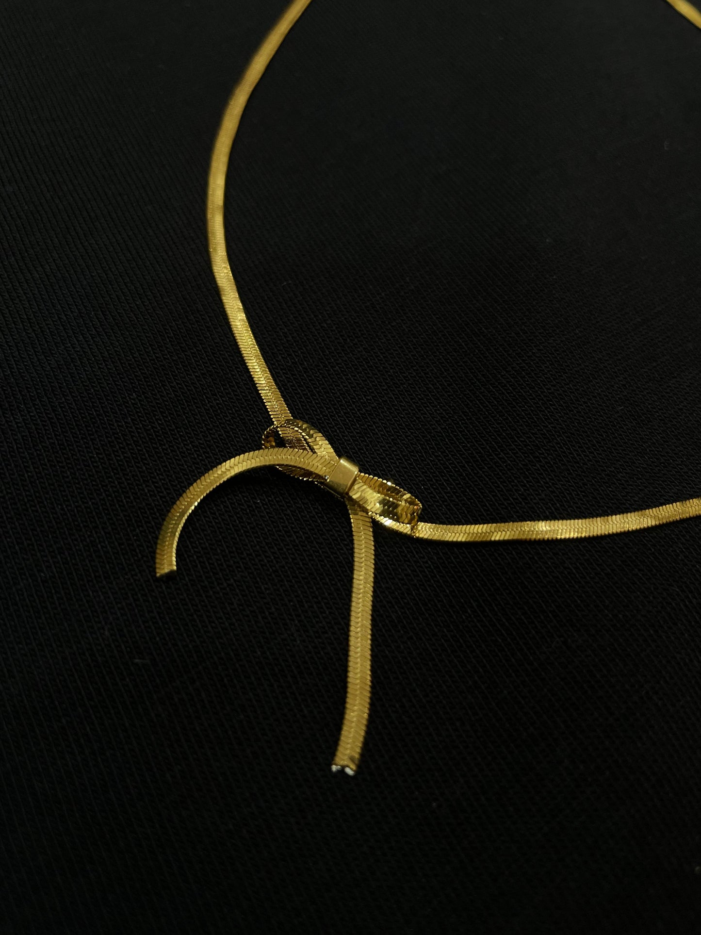 KATY BOW PREMIUM GOLD PLATED NECKLACE