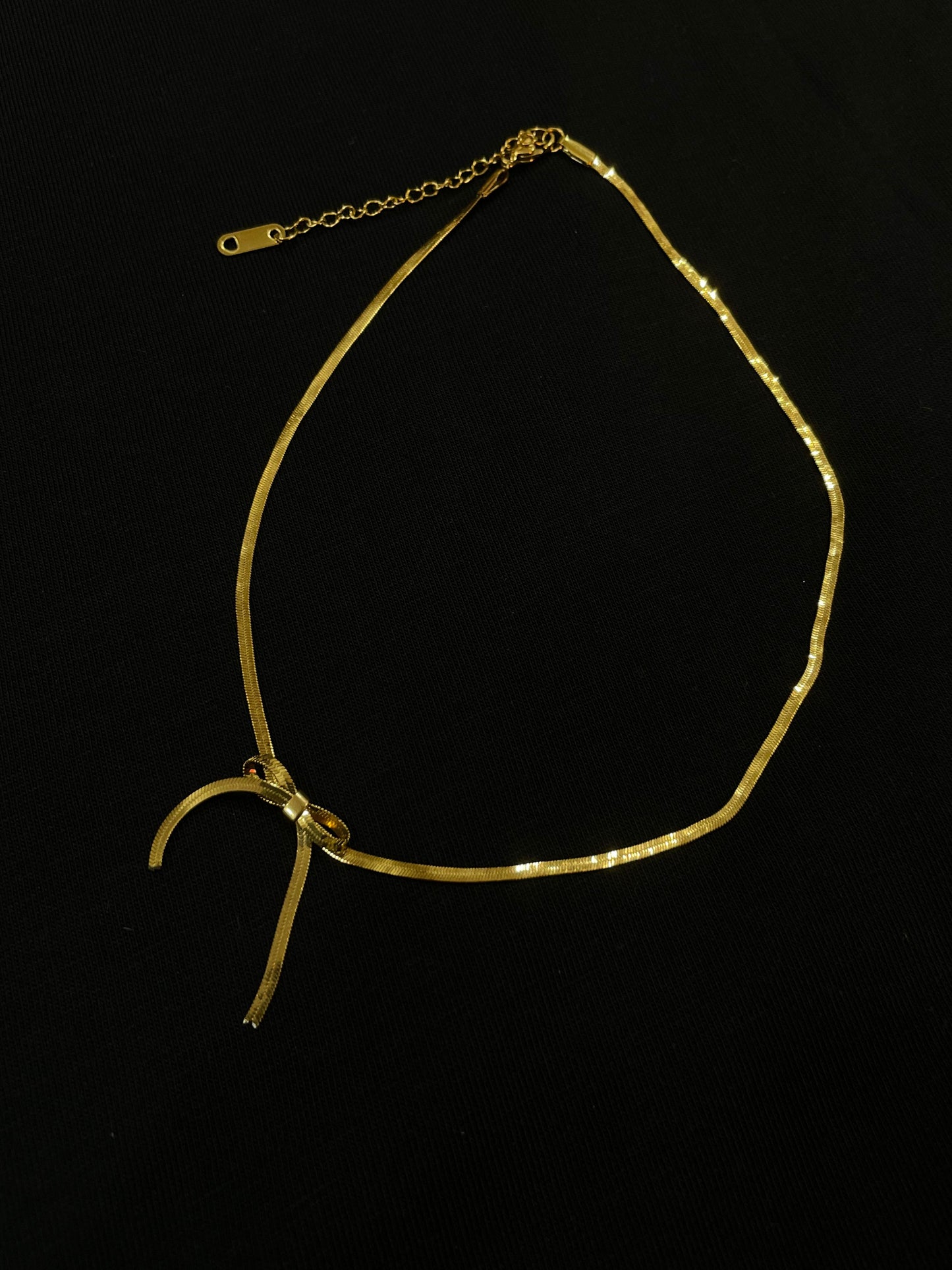 KATY BOW PREMIUM GOLD PLATED NECKLACE