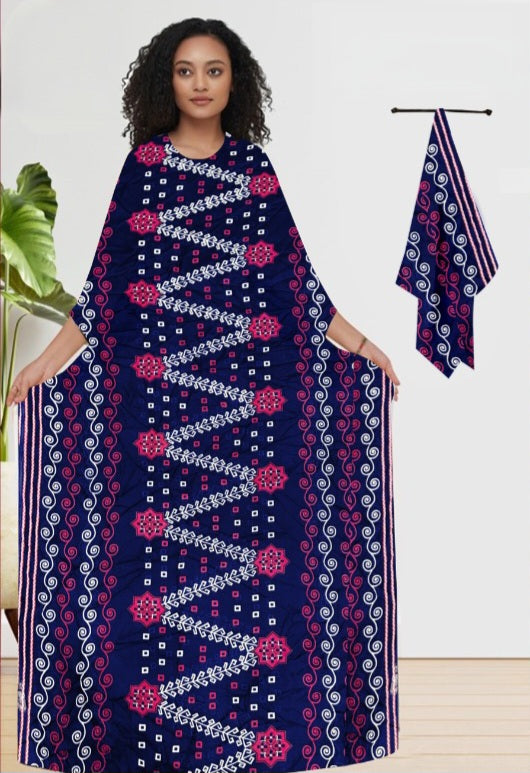 BOHO ZIG LUXE LONG KAFTAN WITH DUPATTA