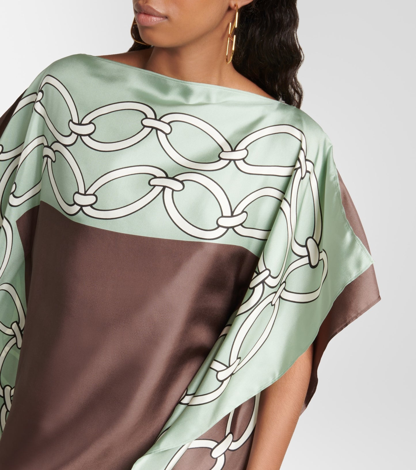 WOMEN CASUAL WEAR PRINTED SHORT KAFTAN PONCHO TOP