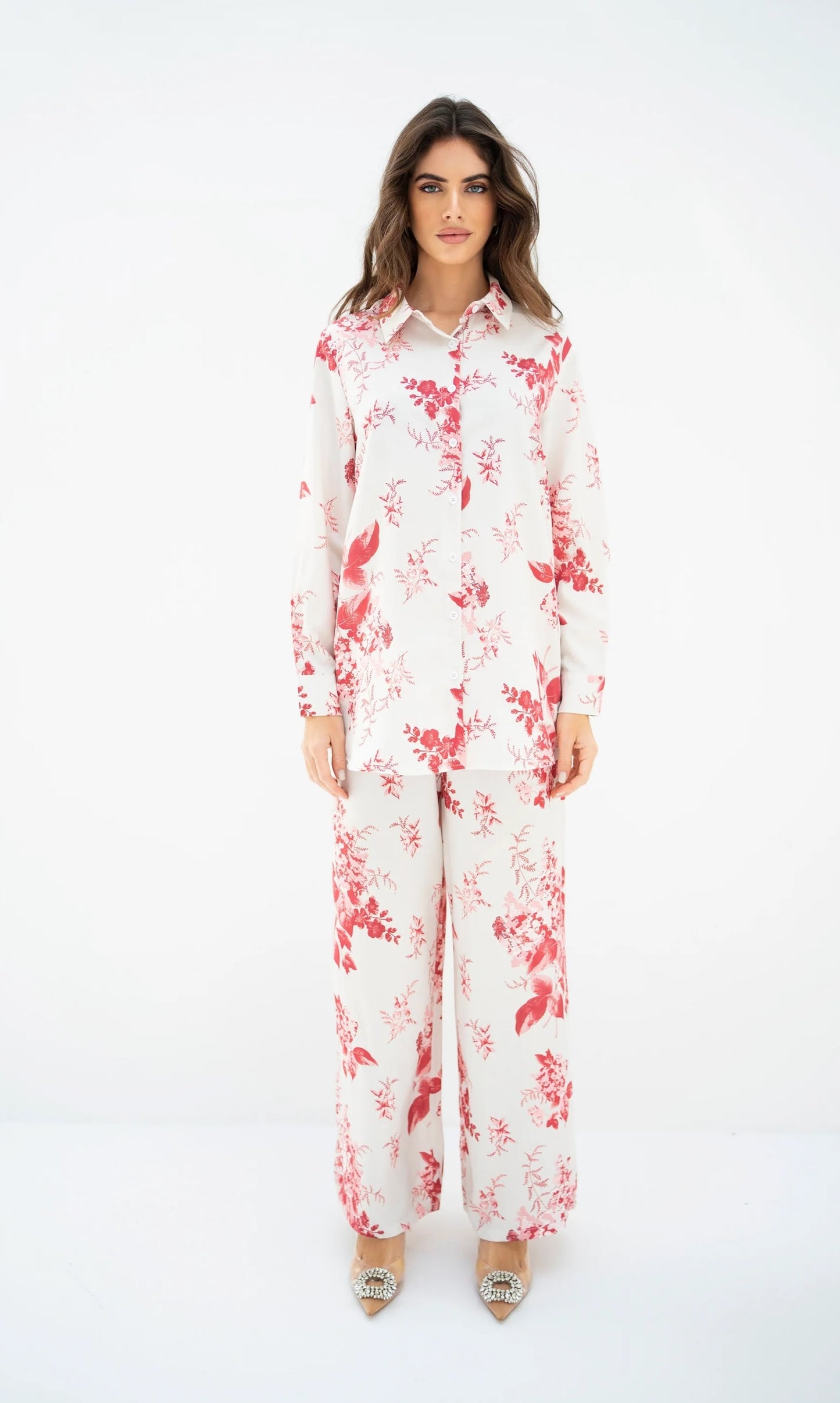 FLORAL PRINTED PREMIUM TOP + PANT Party Wear Sets