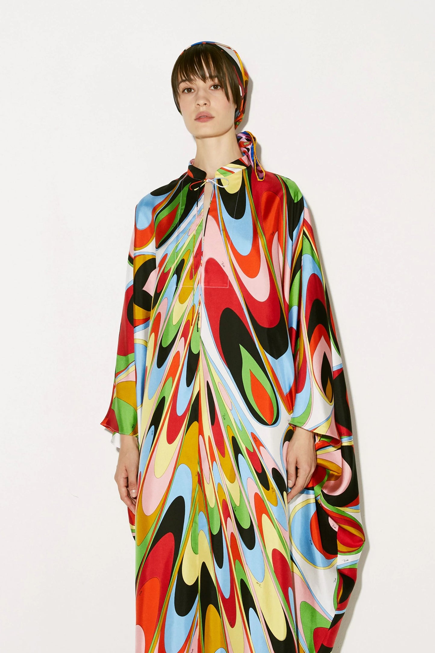 MULTI COLOUR ABSTRACT STYLE PREMIUM LONG KAFTAN