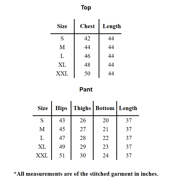 SERENITY GRACE PREMIUM LONG TOP AND PANT SET