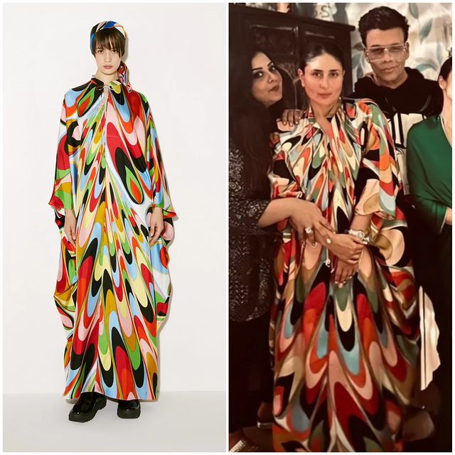 MULTI COLOUR ABSTRACT STYLE PREMIUM LONG KAFTAN