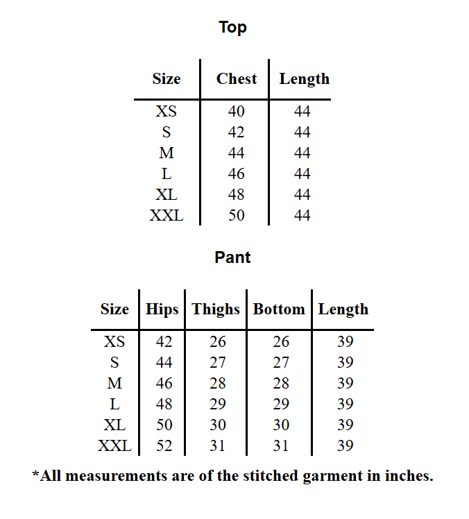 MIDNIGHT SERENADE PREMIUM TOP AND PANT SET