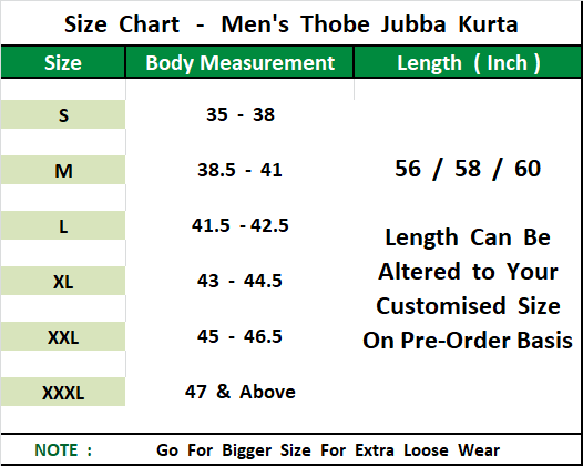 Premium Twill Fabric Overlapping Collar Style Mens Wear Thobe Kurta