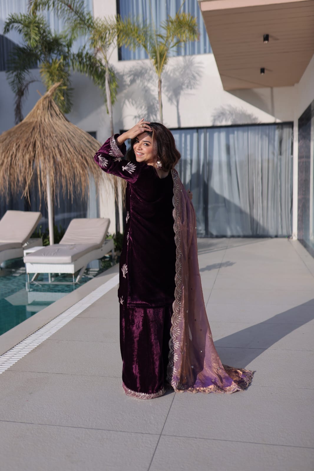 IMPERIOR ZARI SALWAR SUIT WITH DUPATTA