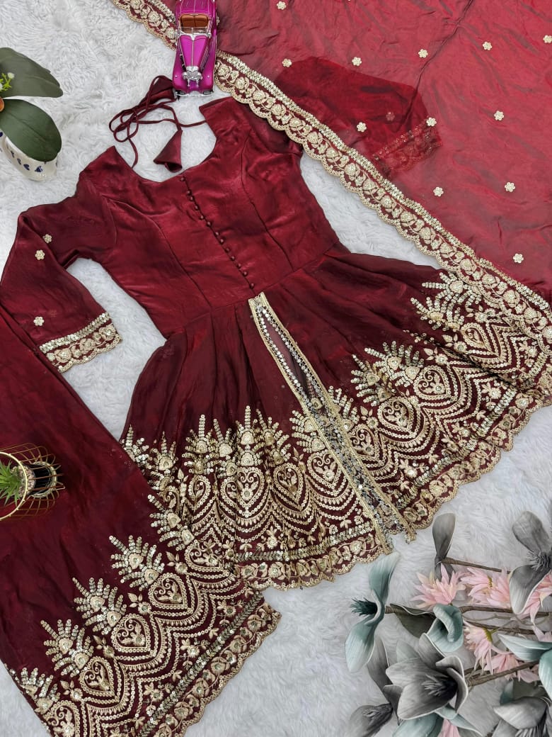 MIRROR GLAMOUR PRIME SHARA SET WITH DUPATTA