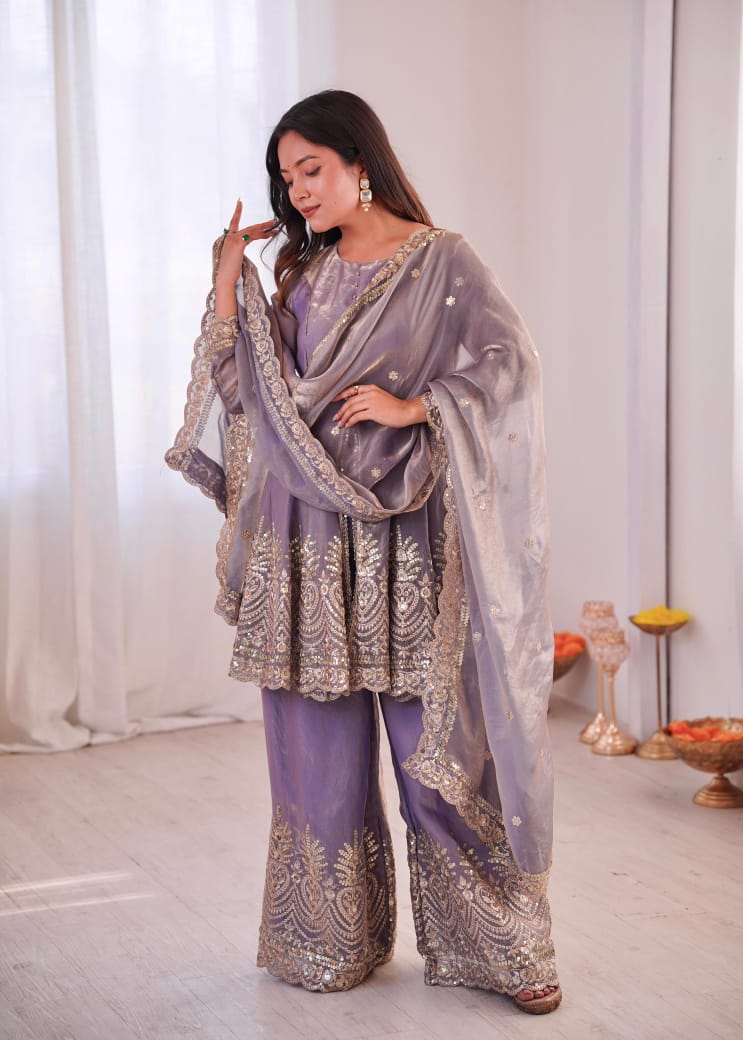 MIRROR GLAMOUR PRIME SHARA SET WITH DUPATTA