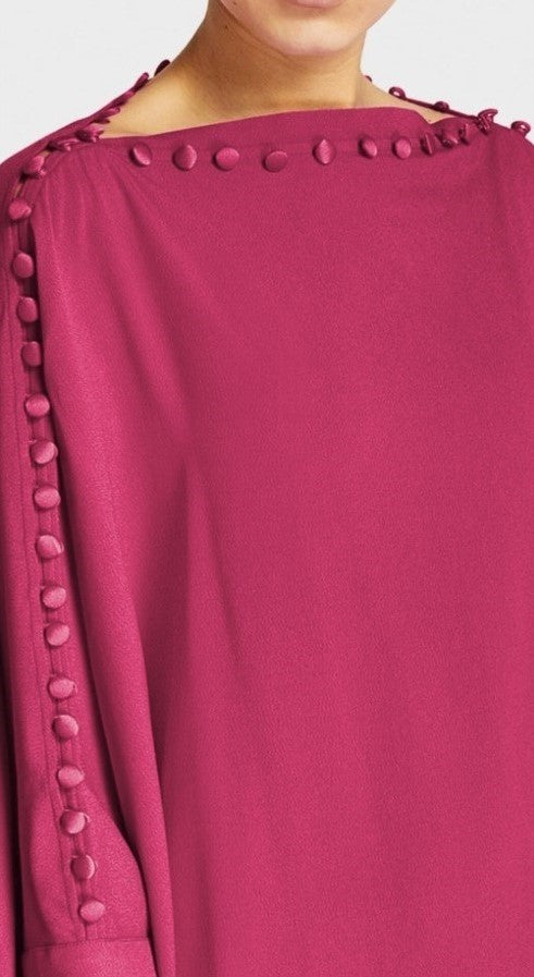 MODERN ELEGANCE BUTTON STYLE CLOSURE LONG KAFTAN