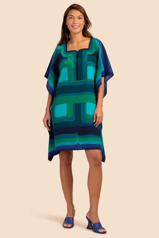 STYLISH MAZE PRINTED WOMEN SHORT KAFTAN