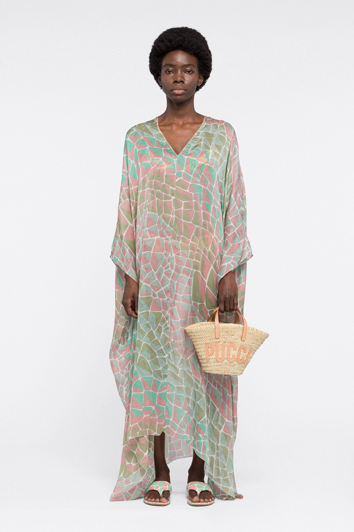 BRICK STYLE PREMIUM  V-NECK KAFTAN