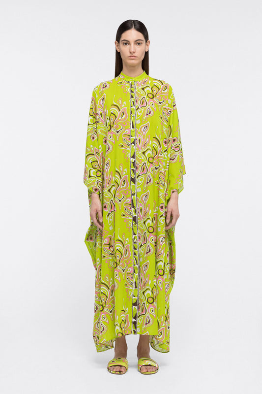 LIGHT GREEN MANDARIN COLLAR PREMIUM KAFTAN