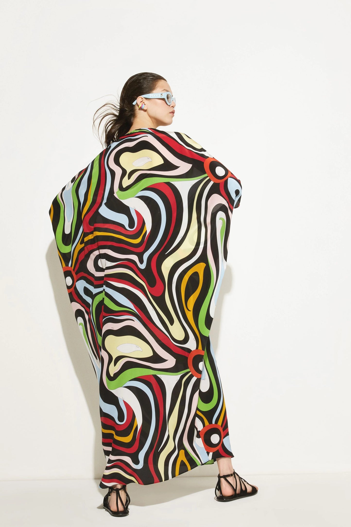 PREMIUM MULTI COLOUR PATTERN LONG KAFTAN