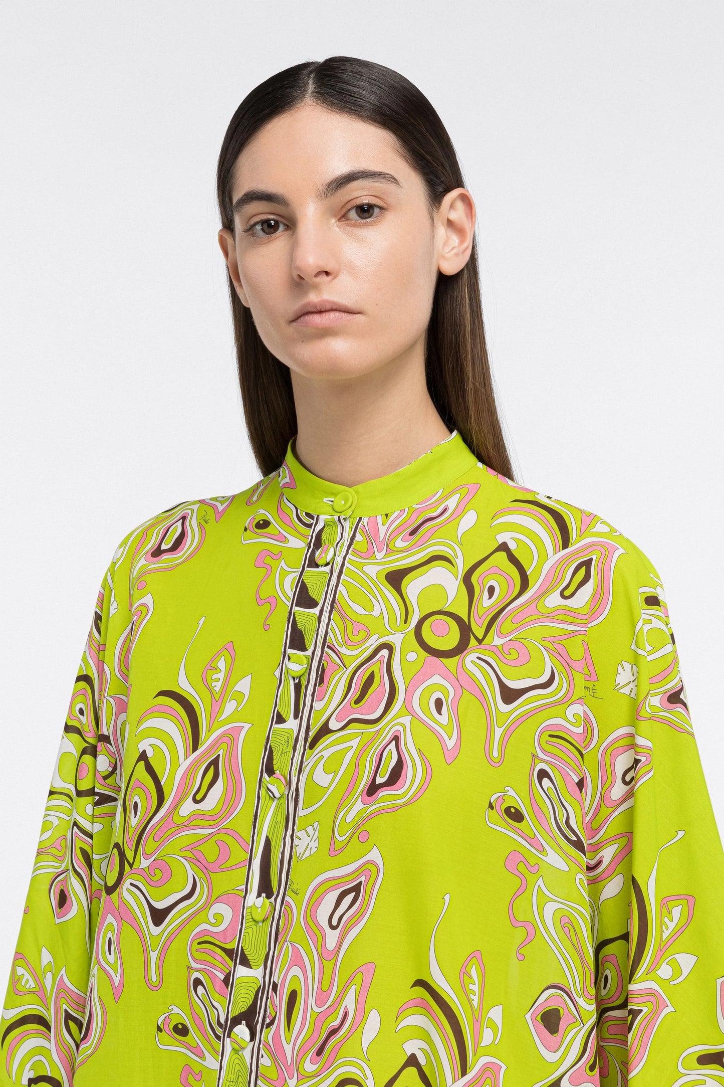 LIGHT GREEN MANDARIN COLLAR PREMIUM KAFTAN