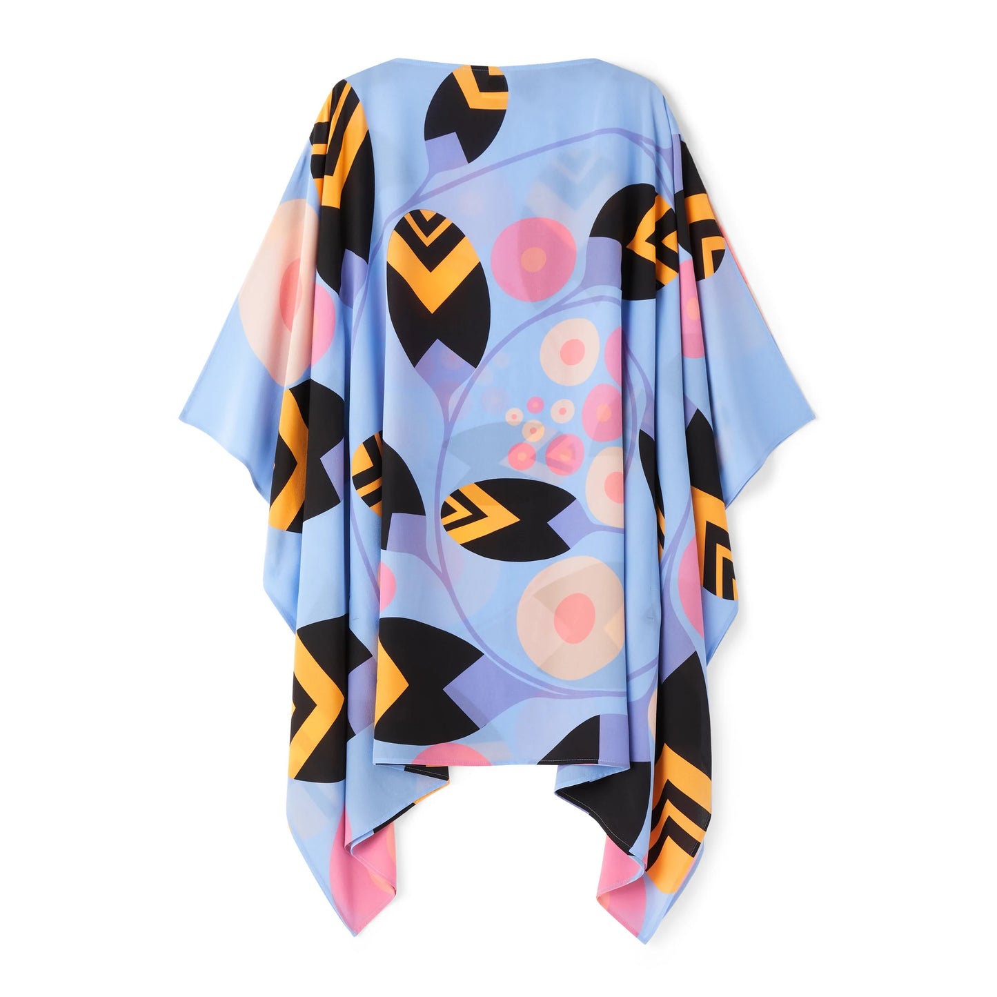 SOFT SILK CREPE PRINTED WOMEN SHORT KAFTAN