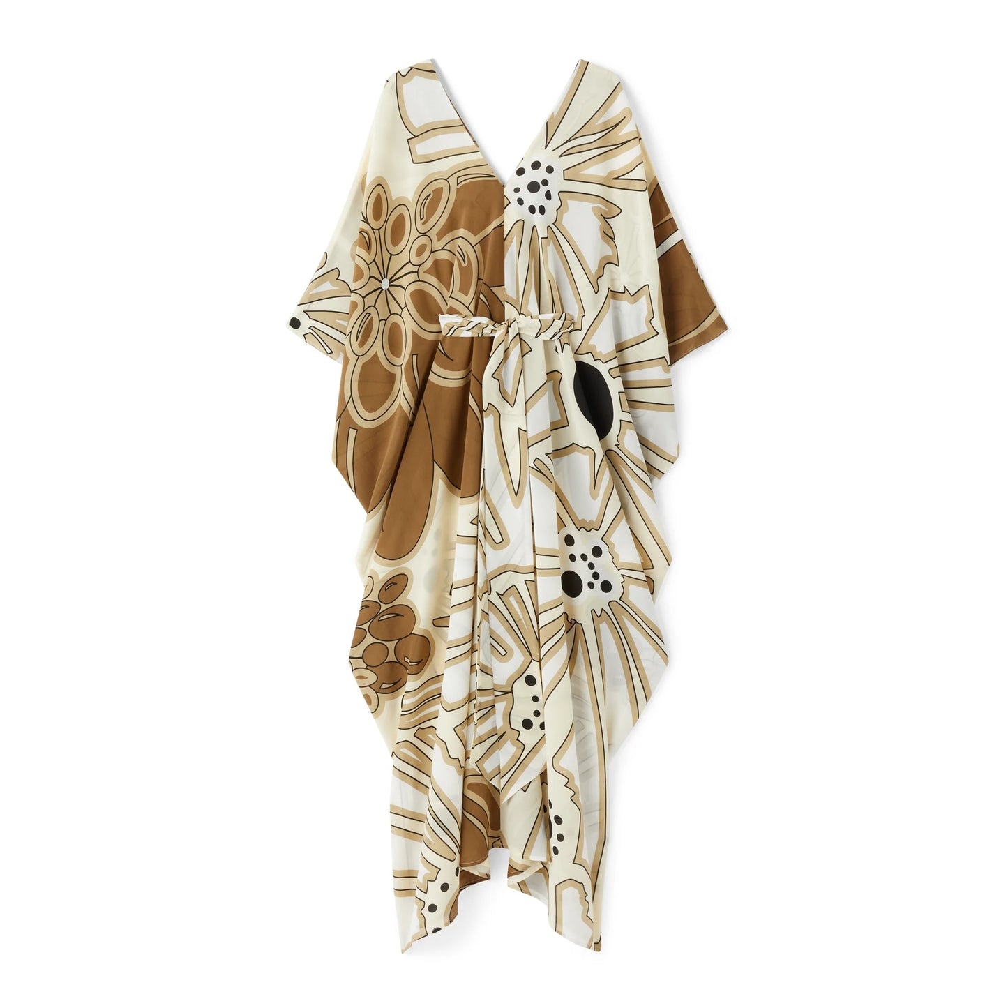 PRINTED STYLE FRENCH MOSS BUTTERFLY KAFTAN