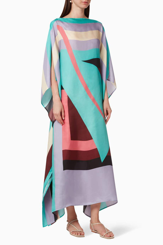 Digital Printed Crepe Kaftan Daily Wear for Women