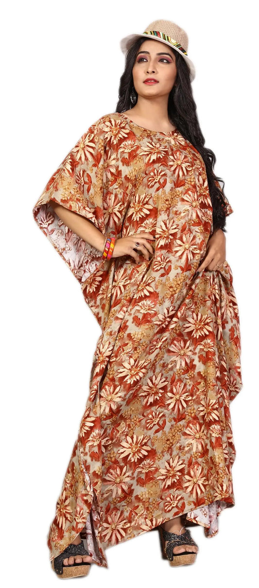 Women’s Rayon Soft Cotton Printed Kaftan Kurta